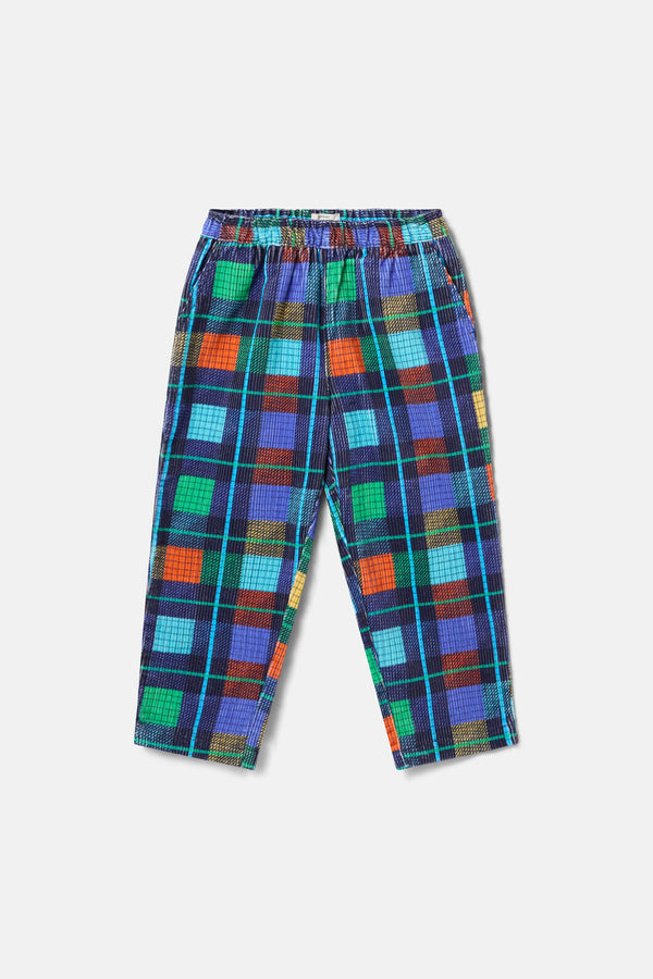 Gorman NZ - Navy Check Kids Cord Pant - navy