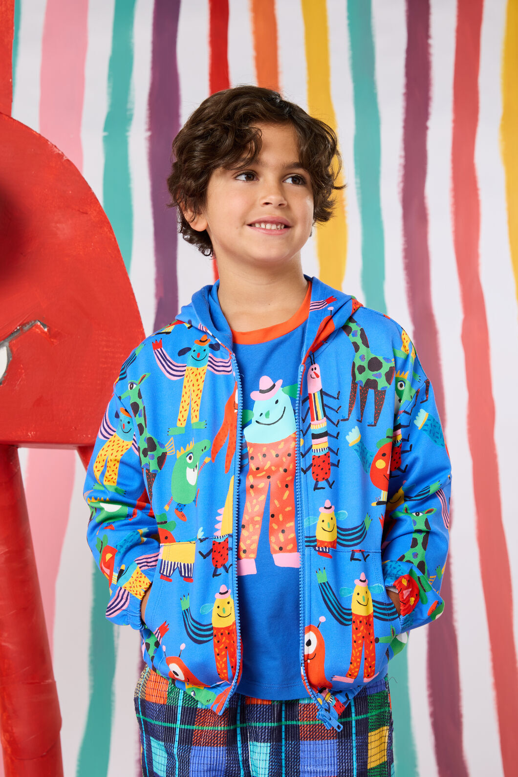 Gorman NZ - Monster Play Kids Zip Up Hoody - blue