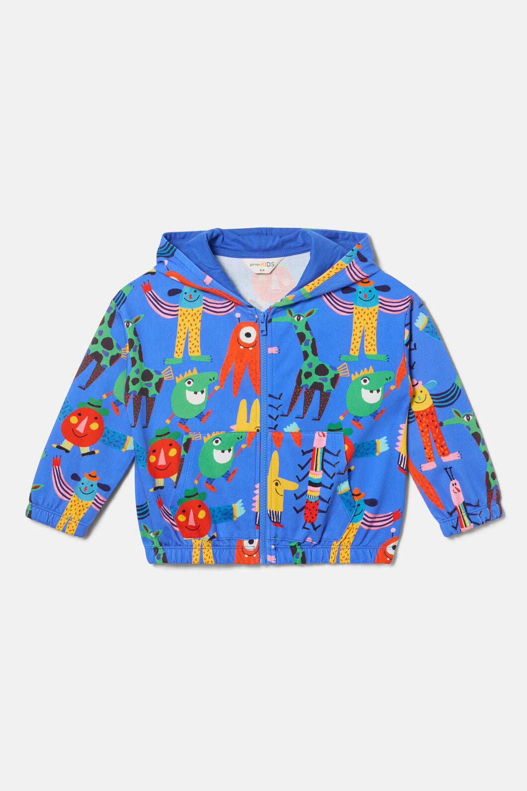 Gorman NZ - Monster Play Kids Zip Up Hoody - blue