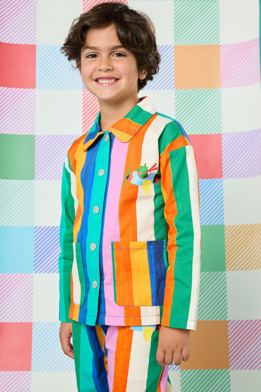 Gorman NZ - Painted Stripe Kids Jacket - multi