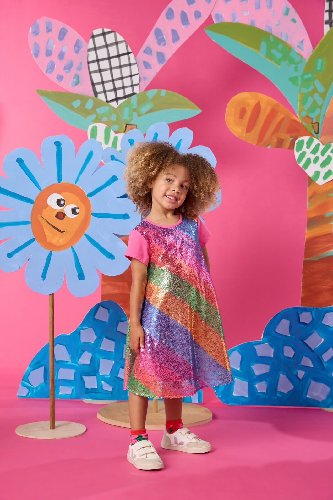 Gorman NZ - Stripe Sequin Kids Dress - multi