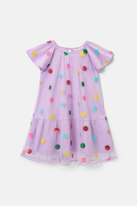Gorman NZ - Spot Sequin Kids Dress - lilac