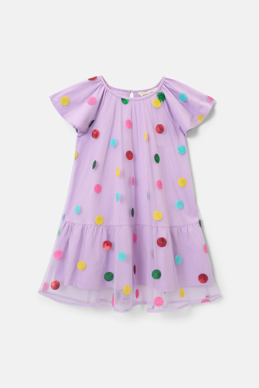 Gorman NZ - Spot Sequin Kids Dress - lilac
