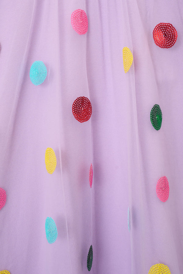 Gorman NZ - Spot Sequin Kids Dress - lilac