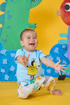 Gorman NZ - Bee Guy Baby T-Shirt-Blue - blue