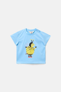 Gorman NZ - Bee Guy Baby T-Shirt-Blue - blue