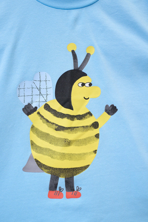 Gorman NZ - Bee Guy Baby T-Shirt-Blue - blue