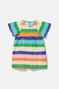 Gorman NZ - Painted Stripe Kids Dress - multi