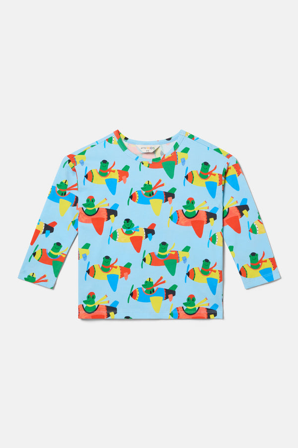 Gorman NZ - Flying Frogs Kids T-Shirt - blue