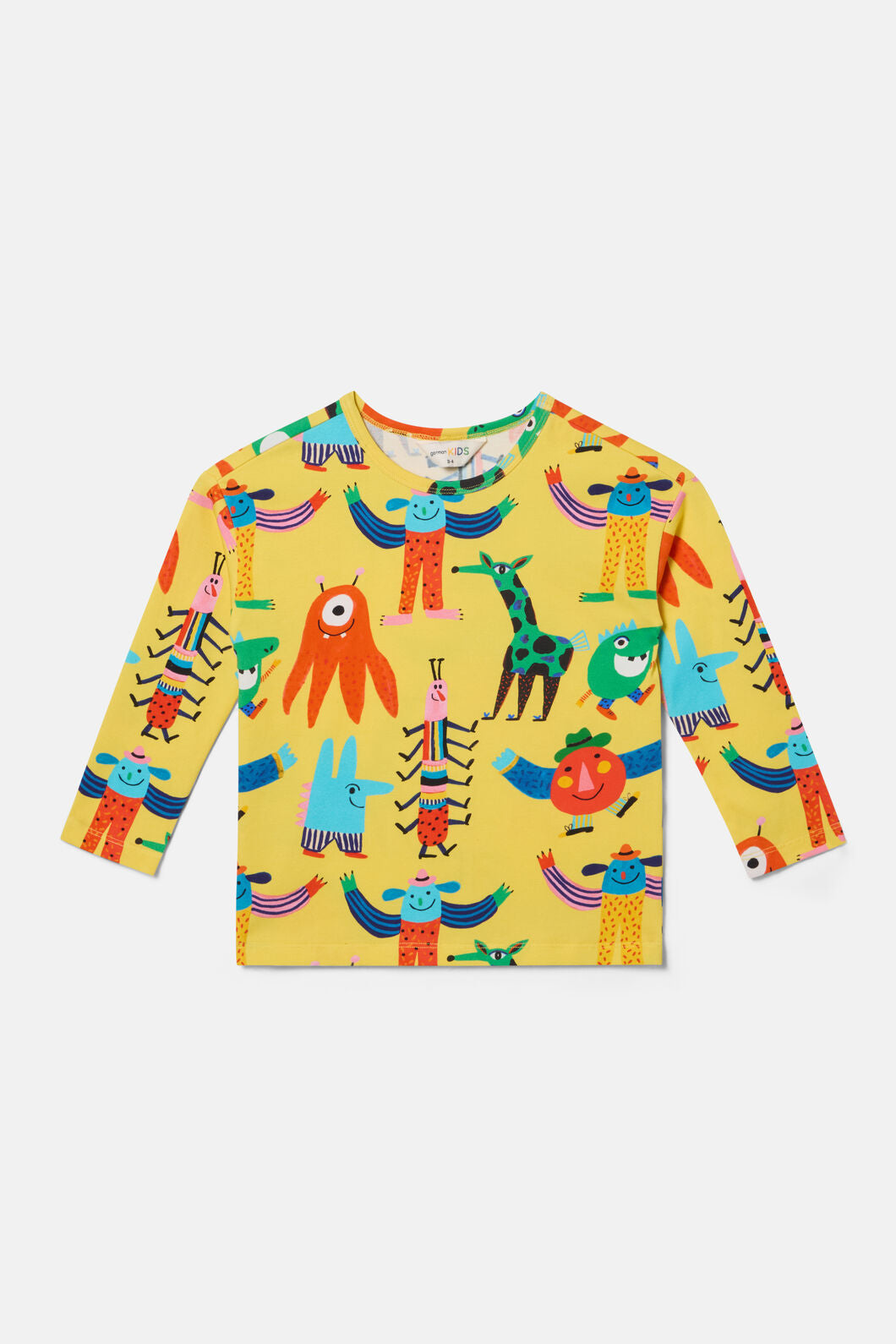 Gorman NZ - Monster Play Kids T-Shirt - yellow