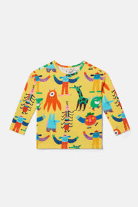 Gorman NZ - Monster Play Kids T-Shirt - yellow