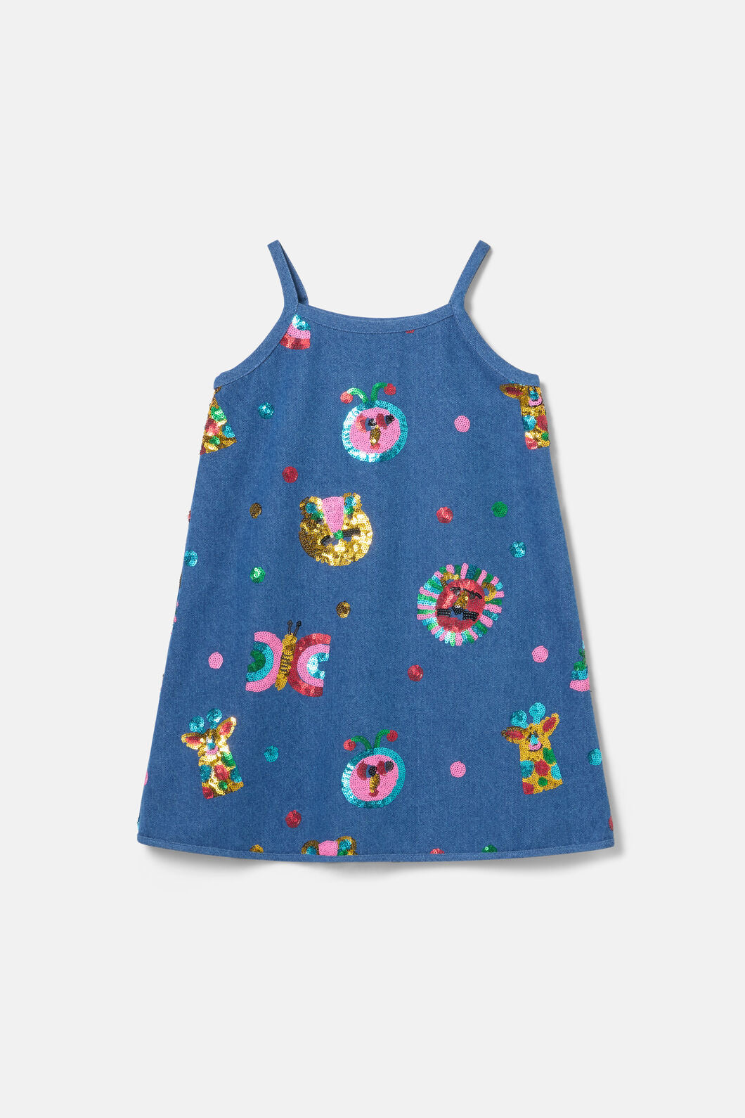 Gorman NZ - Gallery Sequins Kids Dress - denim