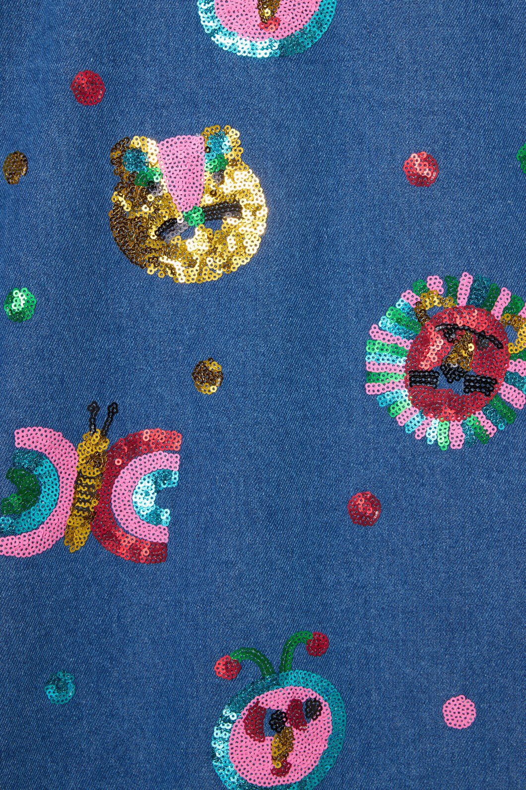 Gorman NZ - Gallery Sequins Kids Dress - denim