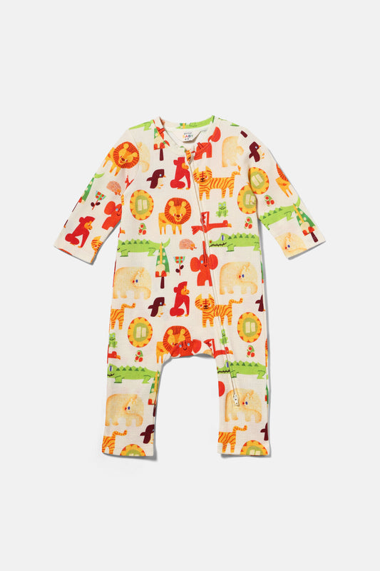 Gorman NZ - Animals Baby Onesie - cream