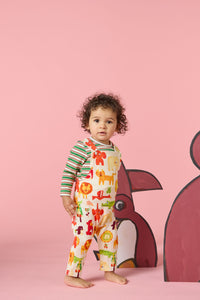 Gorman NZ - Animals Baby Overalls - cream