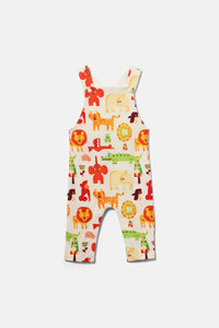 Gorman NZ - Animals Baby Overalls - cream