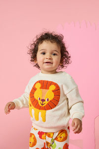 Gorman NZ - Lion Baby Sweater - cream