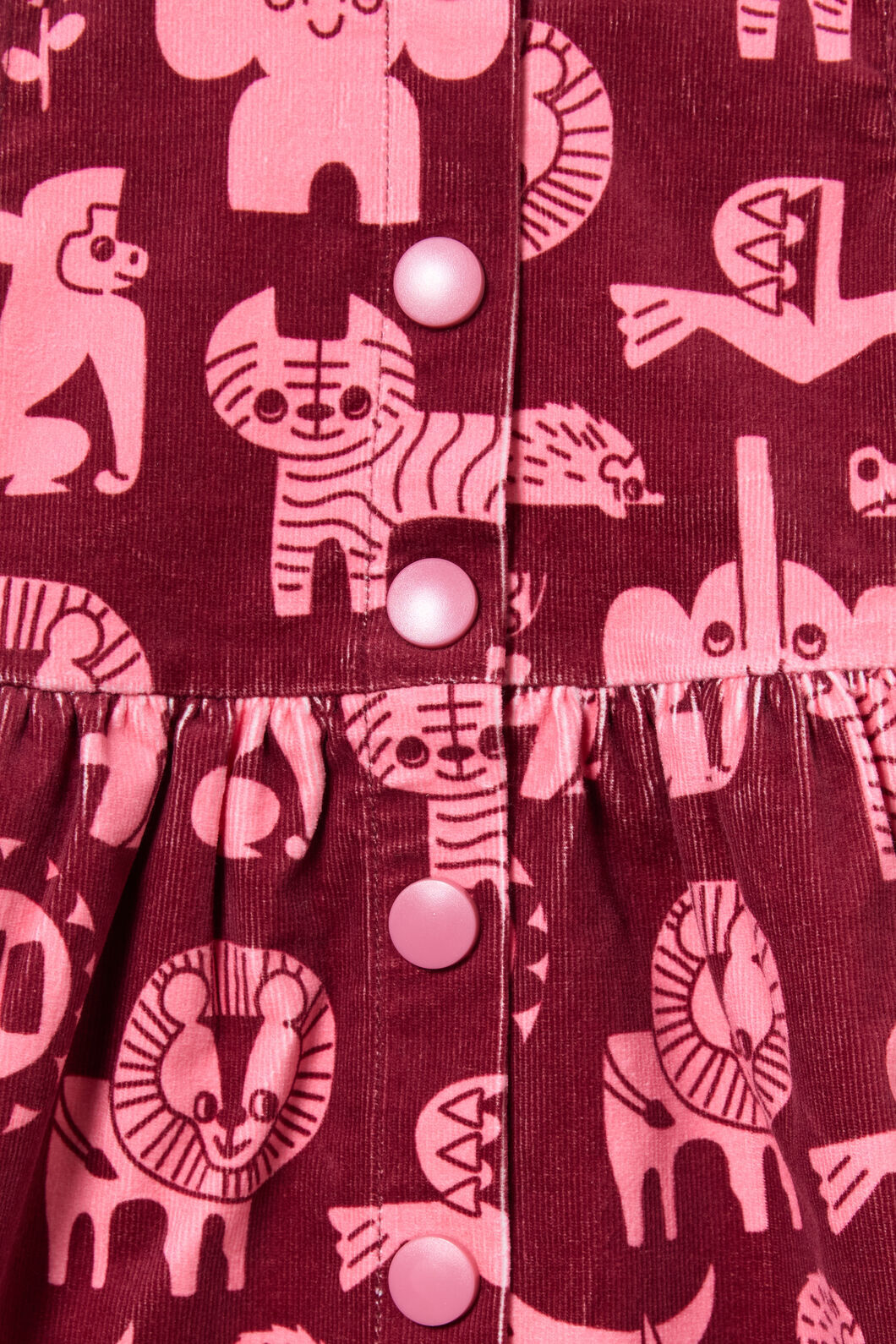 Gorman NZ - Soft Animal Baby Pini Dress - maroon