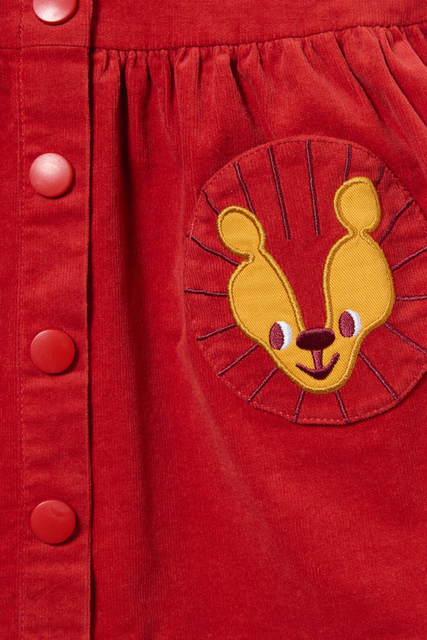 Gorman NZ - Lion Pocket Baby Pini Dress - red