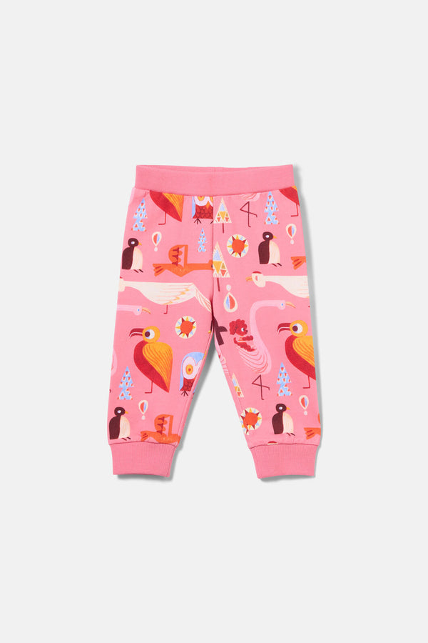Gorman NZ - Funky Birds Baby Track Pant - pink