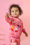 Gorman NZ - Funky Birds Baby Sweater - pink