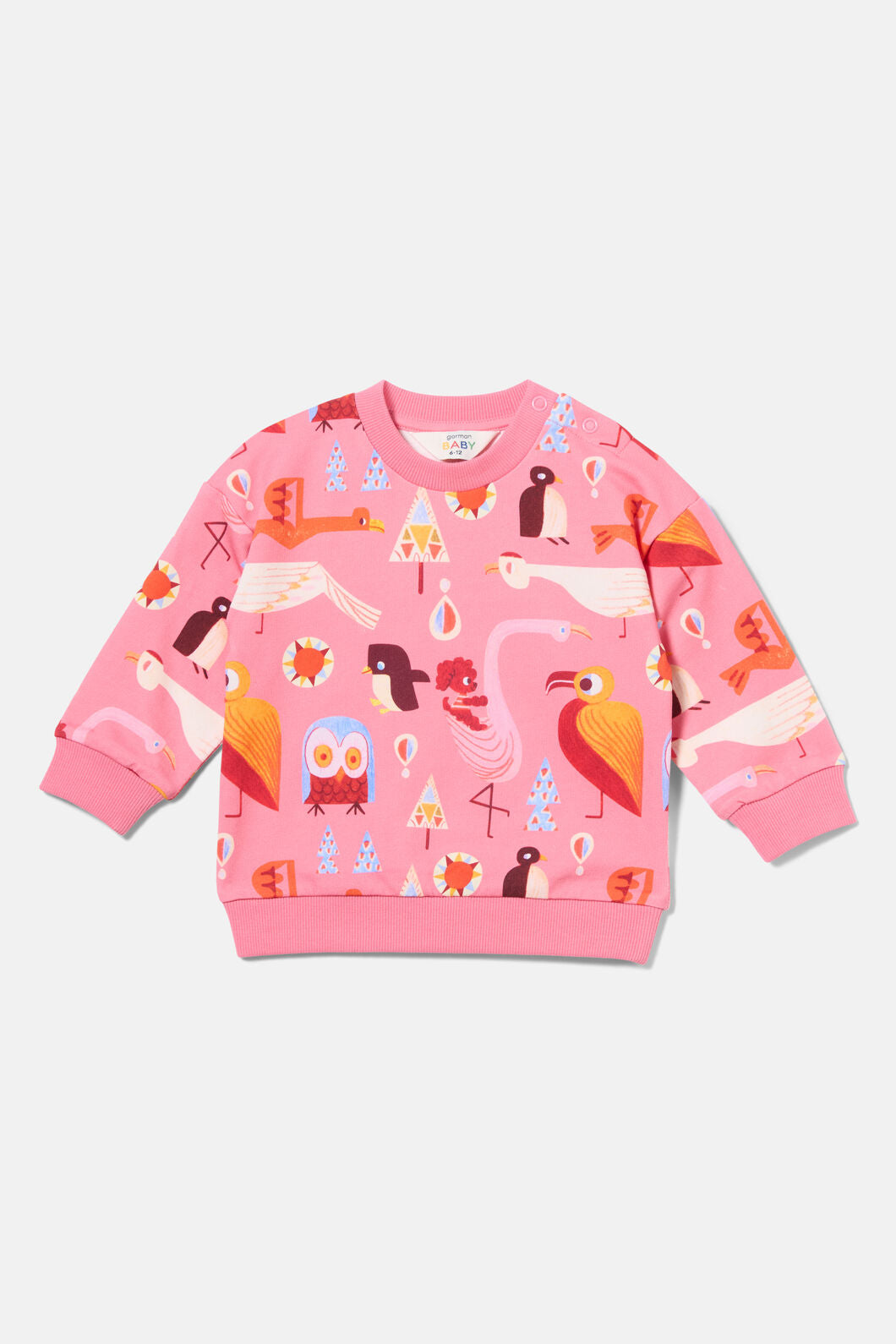 Gorman NZ - Funky Birds Baby Sweater - pink