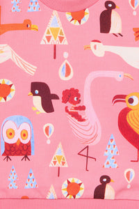 Gorman NZ - Funky Birds Baby Sweater - pink