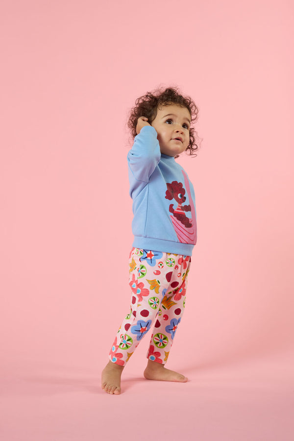 Gorman NZ - Spotty Floral Baby Legging - pink