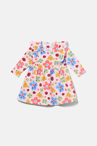 Gorman NZ - Spotty Floral Baby Frill Dress - pink