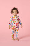 Gorman NZ - Spotty Floral Baby Grow suit - pink