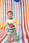 Gorman NZ - Rainbow Check Baby Track Pant - multi