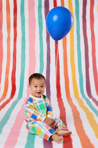 Gorman NZ - Rainbow Check Baby Track Pant - multi