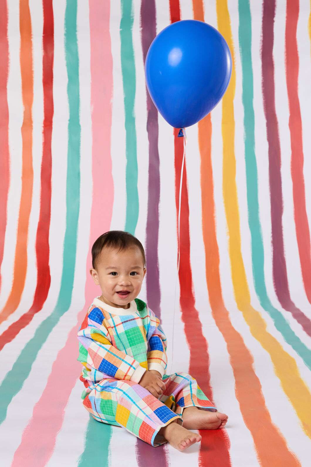 Gorman NZ - Rainbow Check Baby Track Pant - multi
