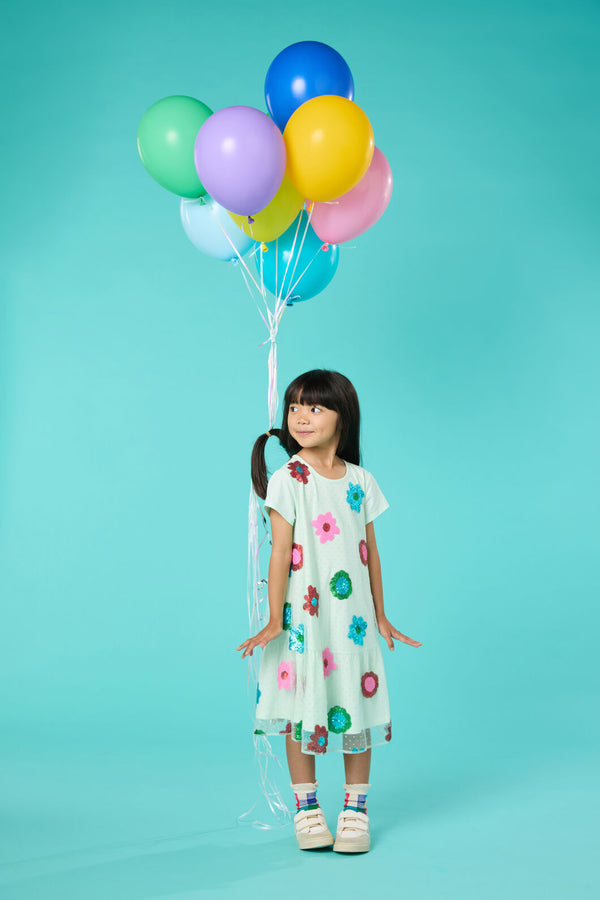Gorman NZ - Floral Sequins Dress - mint