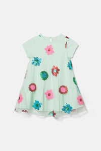 Gorman NZ - Floral Sequins Dress - mint