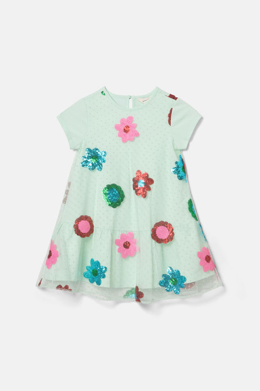 Gorman NZ - Floral Sequins Dress - mint