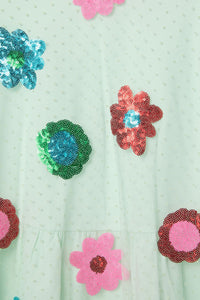 Gorman NZ - Floral Sequins Dress - mint