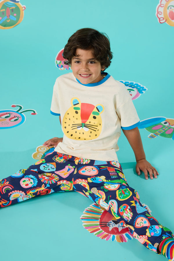 Gorman NZ - Leo Leopard Kids T-Shirt - cream
