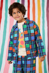 Gorman NZ - Navy Check Kids Jacket - navy