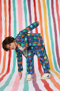 Gorman NZ - Navy Check Kids Jacket - navy