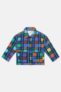Gorman NZ - Navy Check Kids Jacket - navy
