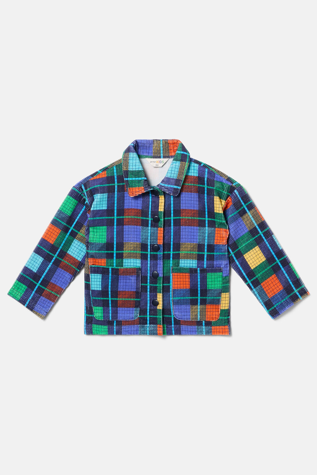 Gorman NZ - Navy Check Kids Jacket - navy