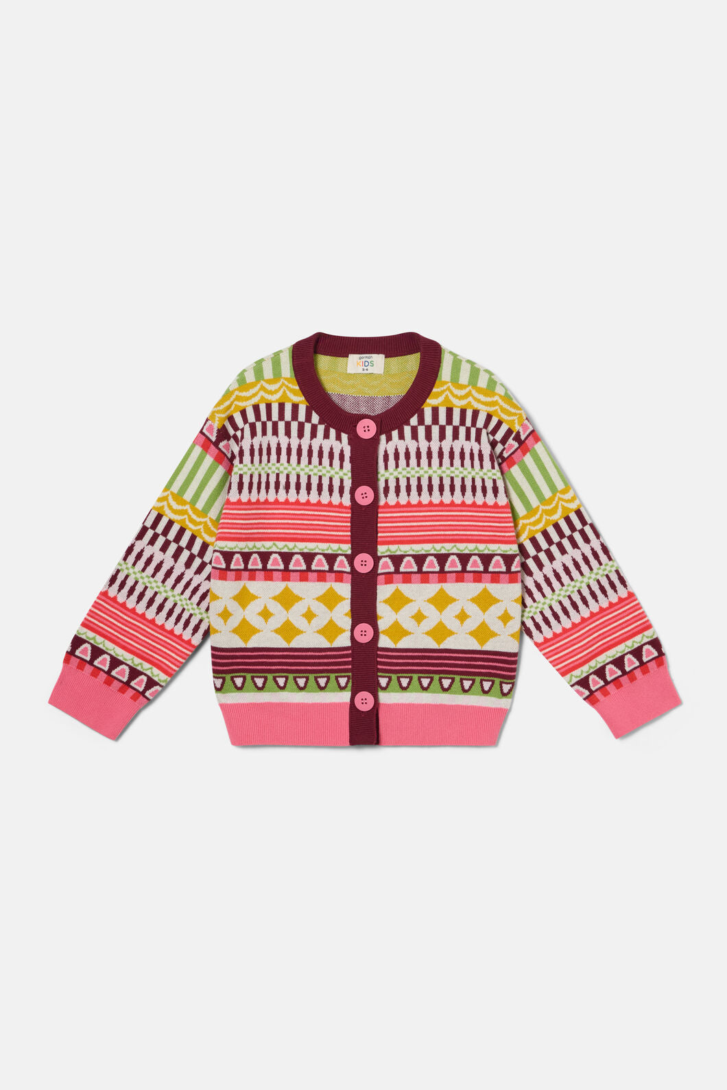 Gorman NZ - Abstract Kids Cardigan - multi