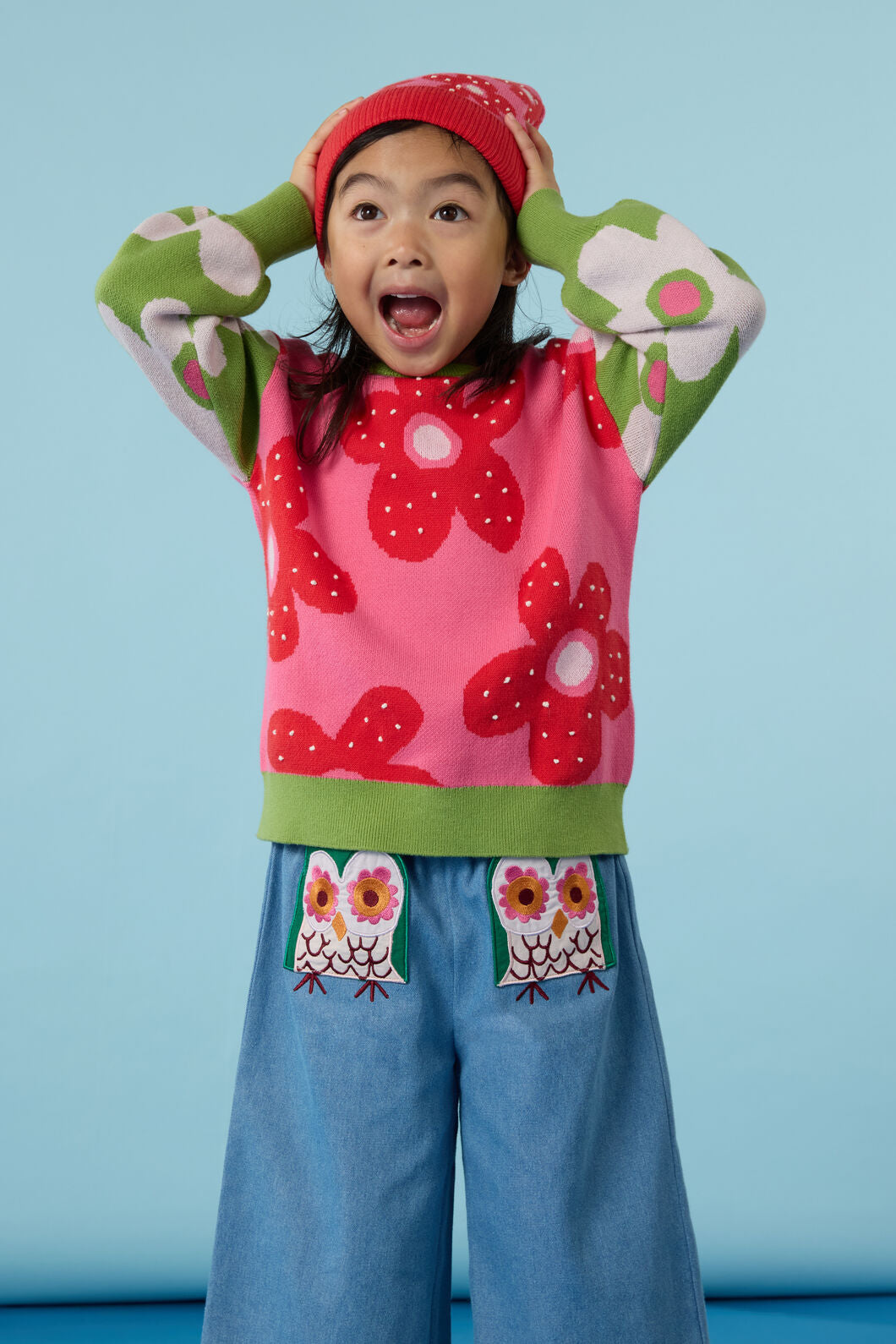 Gorman NZ - Spotty Floral Kids Knit Jumper - multi