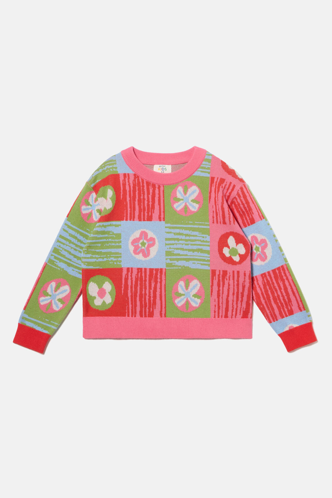 Gorman NZ - Framed Flowers Kids KnitJumper - multi