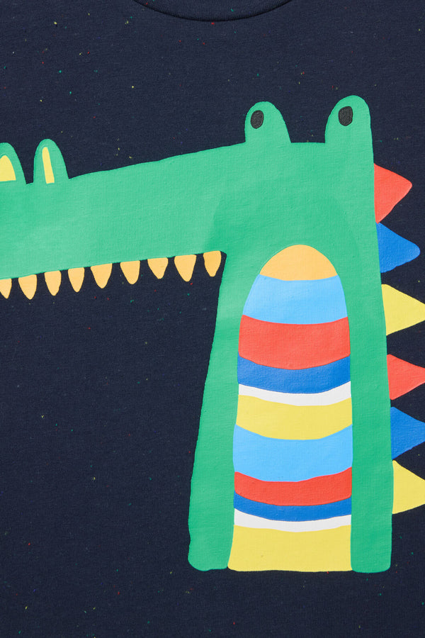 Gorman NZ - Croc Guy Kids T-Shirt - navy