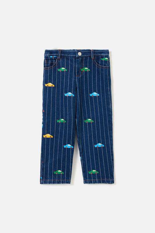 Gorman NZ - Cars Kids Pinstripe Pant - navy