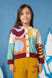Gorman NZ - Bold Shapes Kids Cardigan - multi