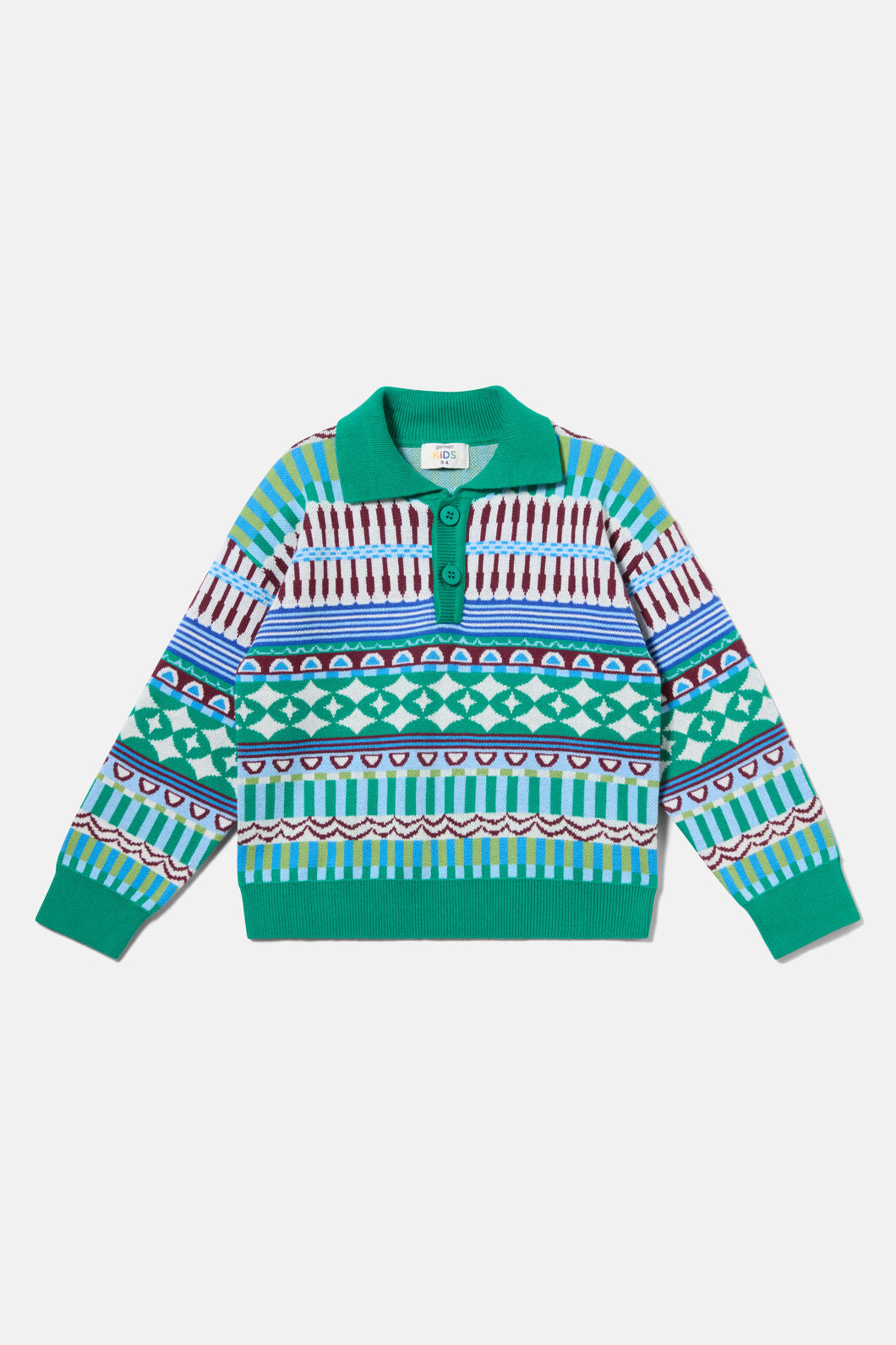Gorman NZ - Abstract Kids Knit Jumper - blue