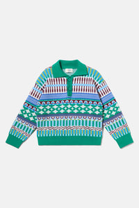 Gorman NZ - Abstract Kids Knit Jumper - blue